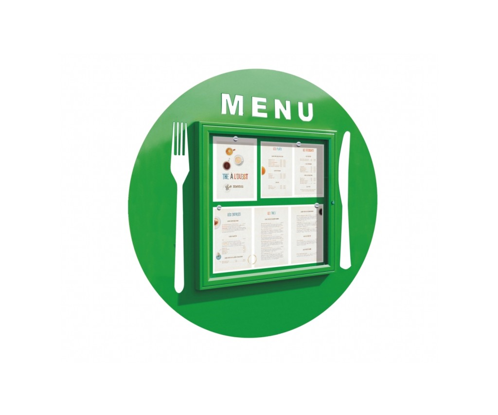 Menu Round Shape Round Menu Display - Anglia Signs